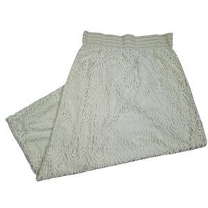 Cato Boho Hippie Festival Cottagecore Crochet Lace Maxi Skirt Women's Size L